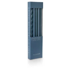 Assorted Deep Blue Candle Tapers 3-Pack