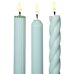 Assorted Light Blue Candle Tapers 3-Pack