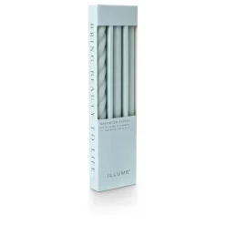 Assorted Light Blue Candle Tapers 3-Pack