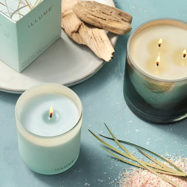 Assorted Light Blue Candle Tapers 3-Pack