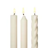 Assorted White Taper Candles 3-Pack
