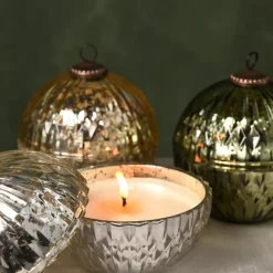Balsam & Cedar Green Mercury Ornament Candle