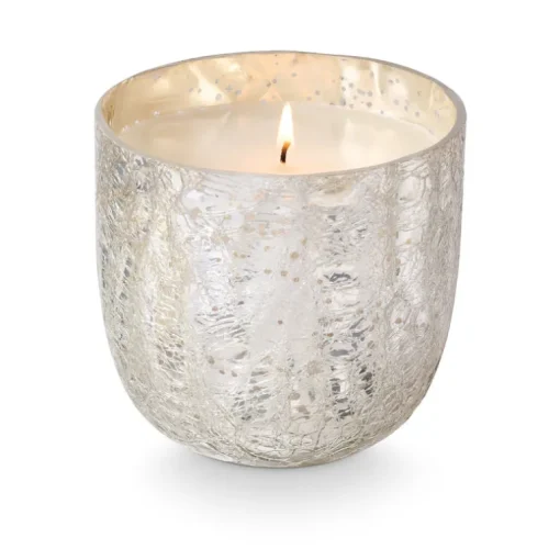 Balsam & Cedar Large Boxed Crackle Glass Candle