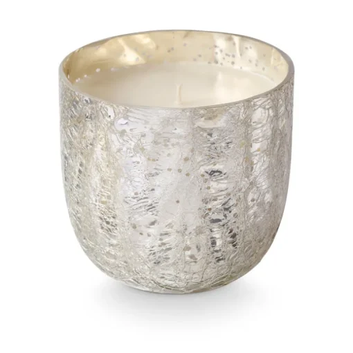 Balsam & Cedar Large Boxed Crackle Glass Candle