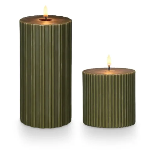 Balsam & Cedar Medium Fragranced Pillar Candle