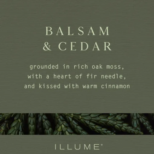 Balsam & Cedar Medium Fragranced Pillar Candle