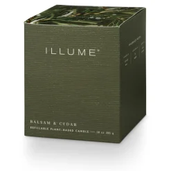 Balsam & Cedar Refillable Boxed Glass Candle