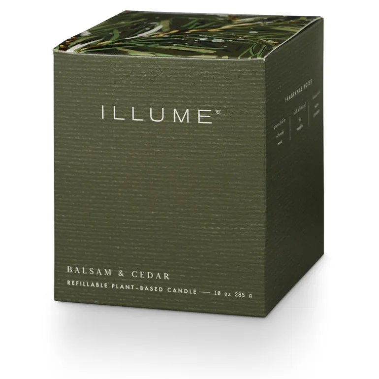 Balsam & Cedar Refillable Boxed Glass Candle