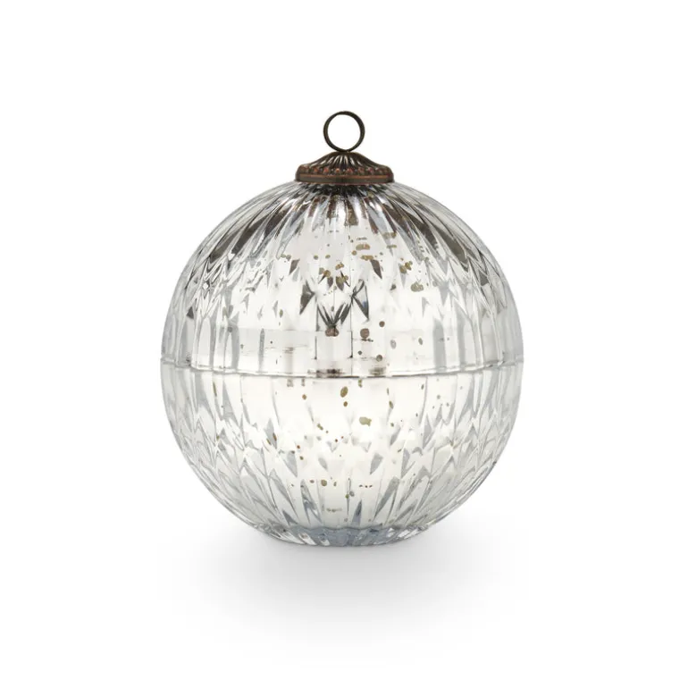 Balsam & Cedar Silver Mercury Ornament Candle