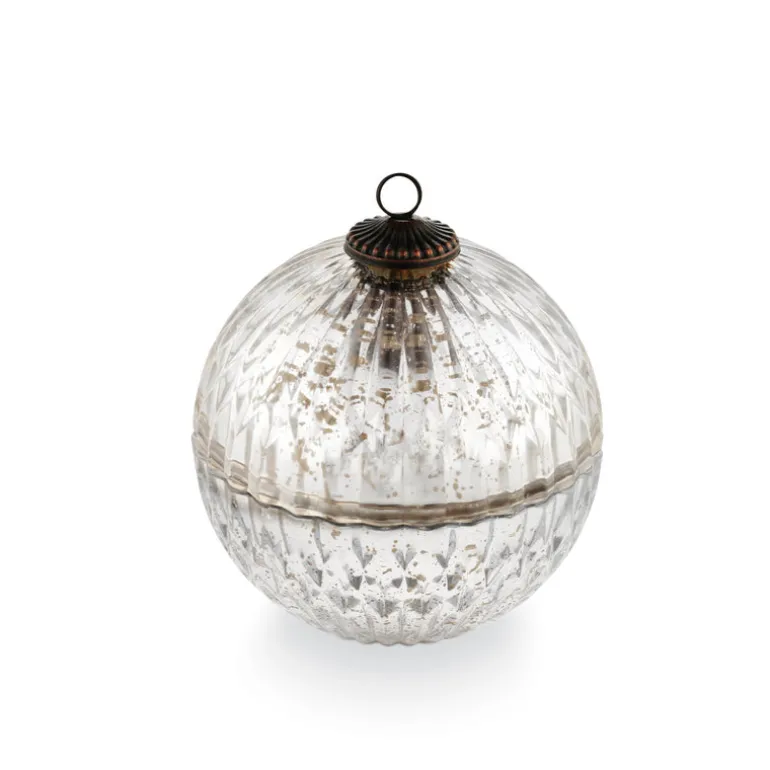 Balsam & Cedar Silver Mercury Ornament Candle
