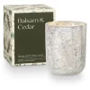 Balsam & Cedar Small Boxed Crackle Glass Candle