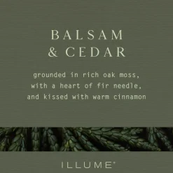 Balsam & Cedar Small Boxed Crackle Glass Candle