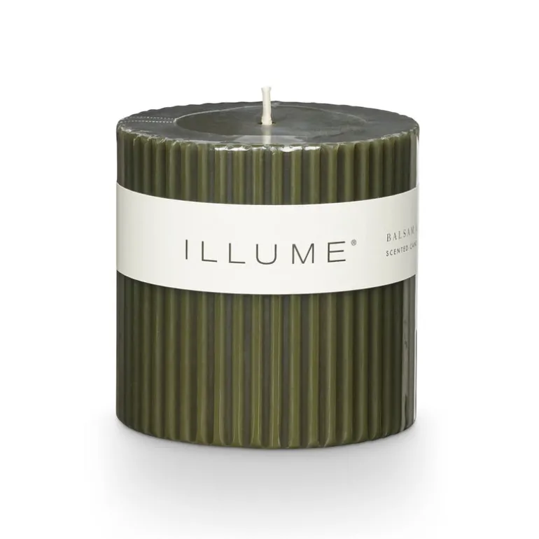 Balsam & Cedar Small Fragranced Pillar Candle