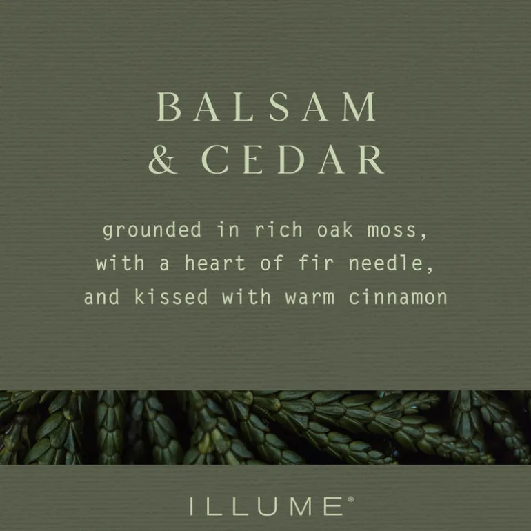 Balsam & Cedar Small Fragranced Pillar Candle