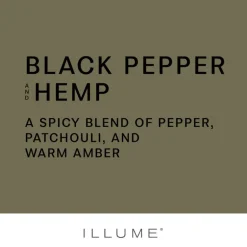Black Pepper and Hemp Ceramic Candle