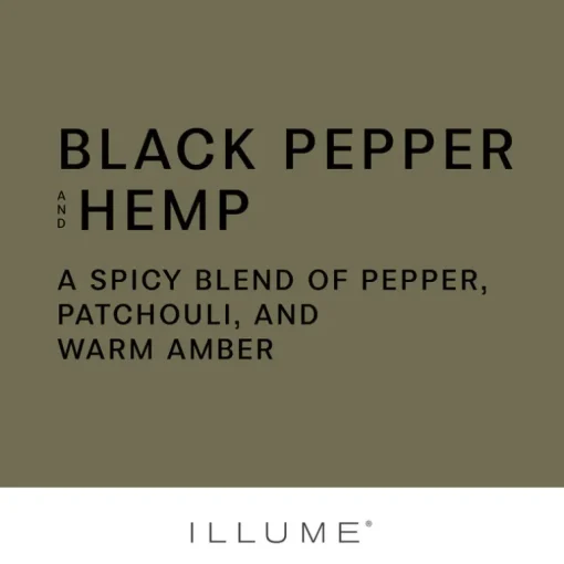 Black Pepper and Hemp Ceramic Candle