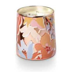 Blood Orange Dahlia Pearl Glass Candle