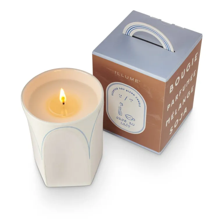 Cafe au Lait Petite Boxed Ceramic Candle