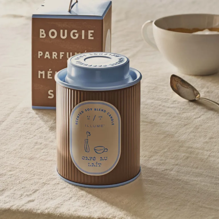Cafe au Lait Petite Tin Candle