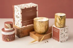 Cardamom Pomander Small Boxed Crackle Glass Candle