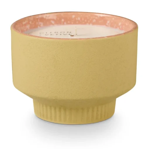 Citron and Vetiver Ceramic Candle