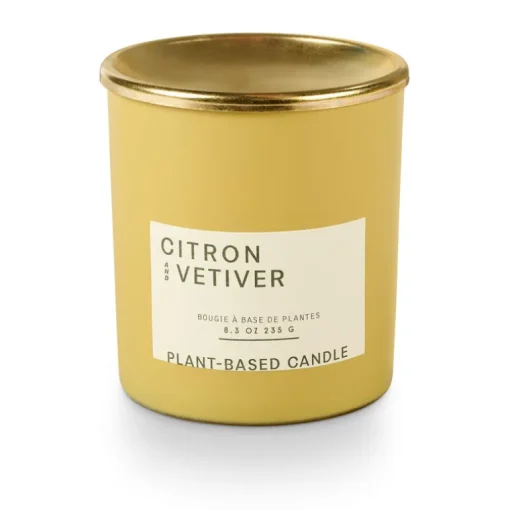 Citron and Vetiver Lidded Jar Candle