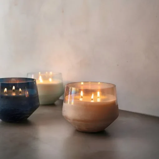 Coconut Milk Mango Large Baltic Glass Candle