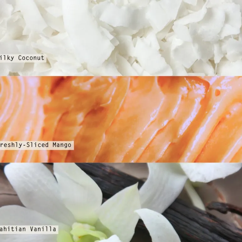 Coconut Milk Mango Matte Ceramic Candle