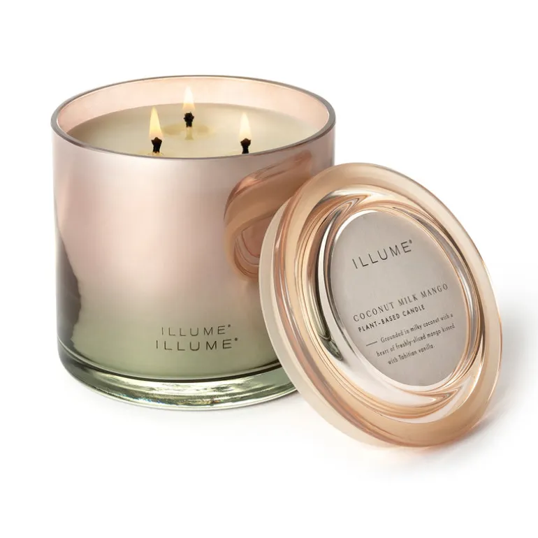 Coconut Milk Mango Statement Glass Candle