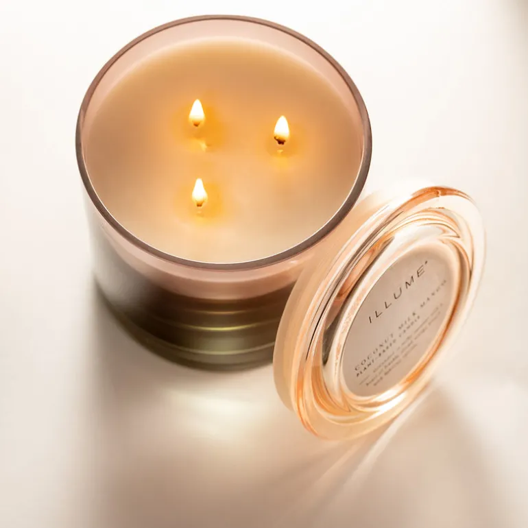Coconut Milk Mango Statement Glass Candle