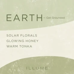 Earth Element Glass Candle