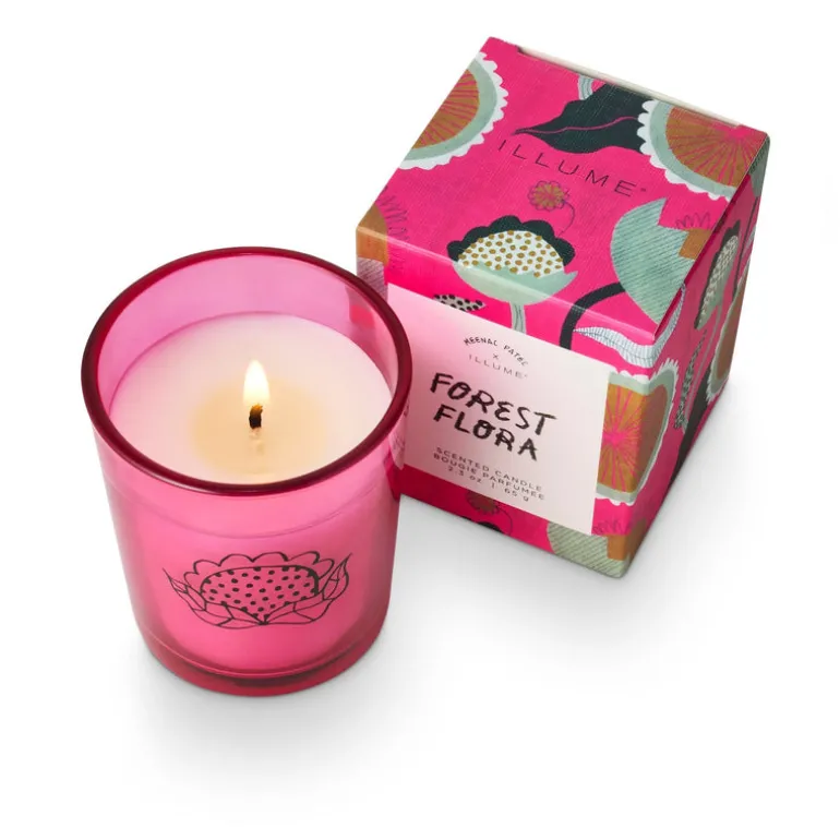 Forest Flora Artist Boxed Votive Candle