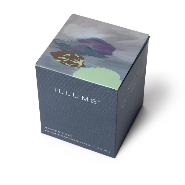 Hidden Lake Boxed Glass Candle