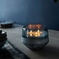 Hidden Lake Large Baltic Glass Candle