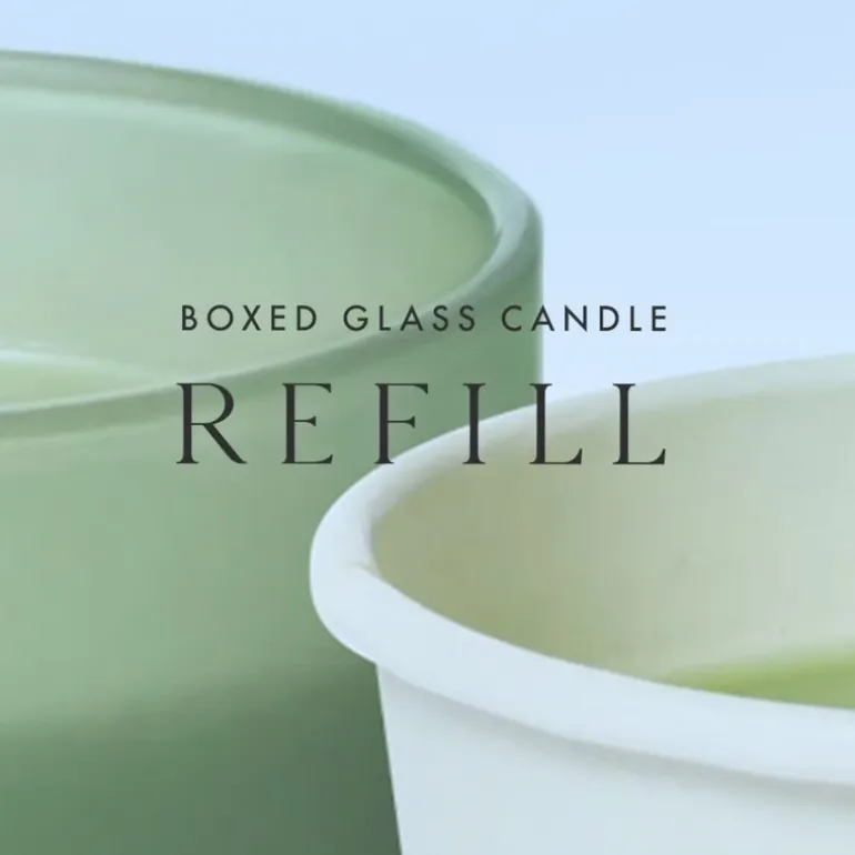 Hinoki Sage Boxed Glass Candle Refill
