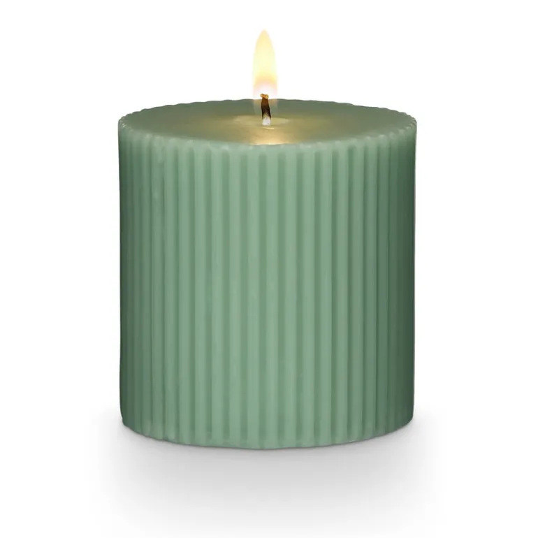 Hinoki Sage Small Fragranced Pillar Candle