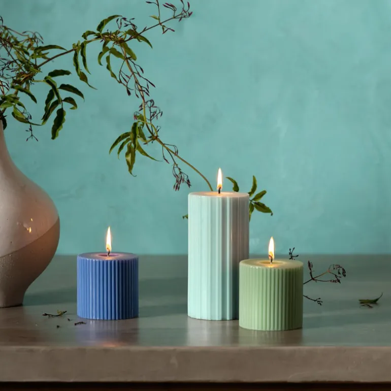 Hinoki Sage Small Fragranced Pillar Candle