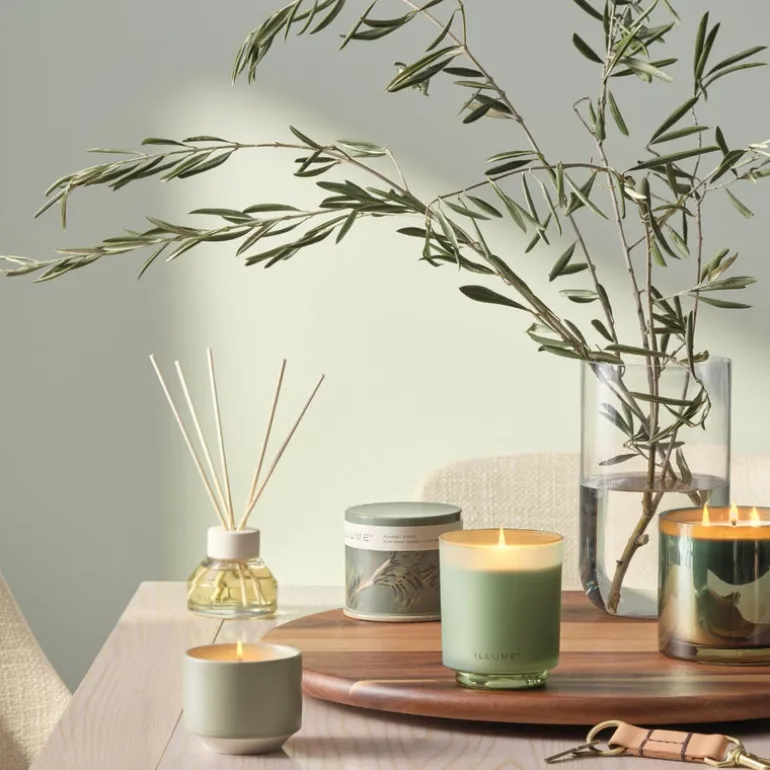 Hinoki Sage Small Fragranced Pillar Candle