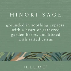 Hinoki Sage Small Fragranced Pillar Candle