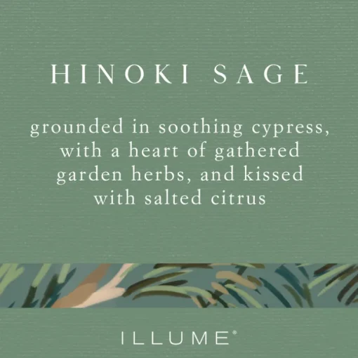 Hinoki Sage Small Fragranced Pillar Candle
