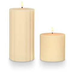Isla Lily Medium Fragranced Pillar Candle