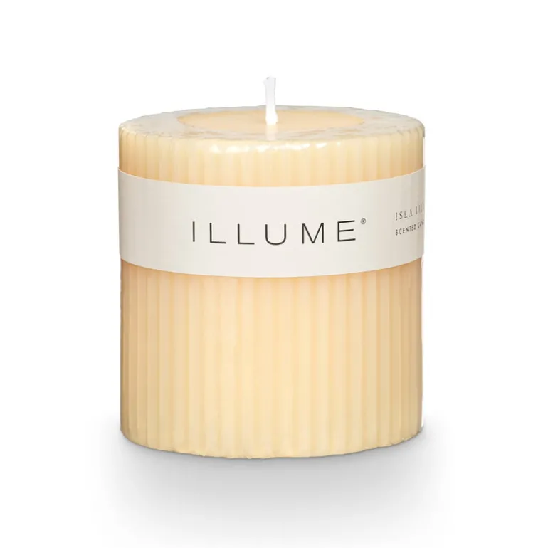 Isla Lily Small Fragranced Pillar Candle