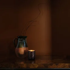 Midnight Pumpkin Small Boxed Crackle Glass Candle