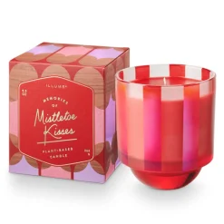 Mistletoe Kisses Boxed Glass Candle