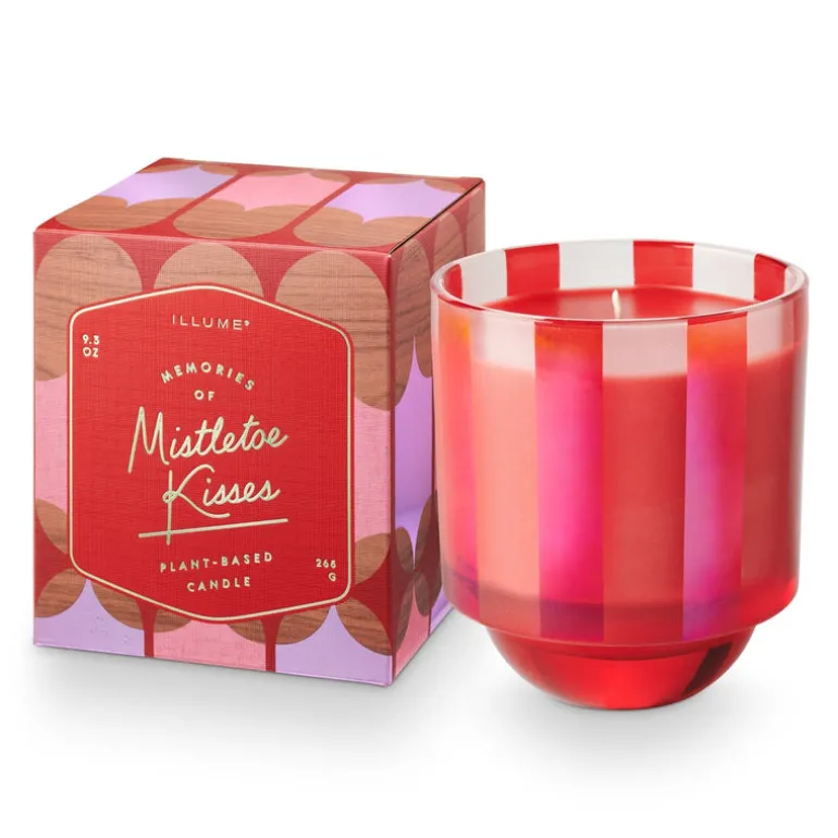 Mistletoe Kisses Boxed Glass Candle