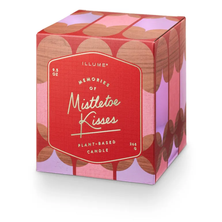 Mistletoe Kisses Boxed Glass Candle