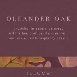 Oleander Oak Refillable Boxed Glass Candle
