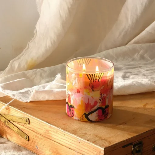 Pineapple Cilantro Artist Glass Candle