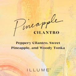 Pineapple Cilantro Artist Glass Candle