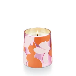Pink Pepper Fruit Pearl Glass Candle